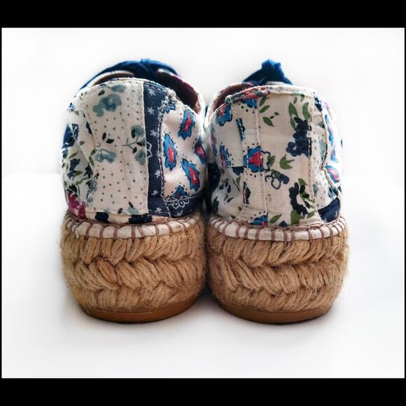 Gairno Floral Lace-up Espadrilles, Made in Spain - Picture 8 of 10